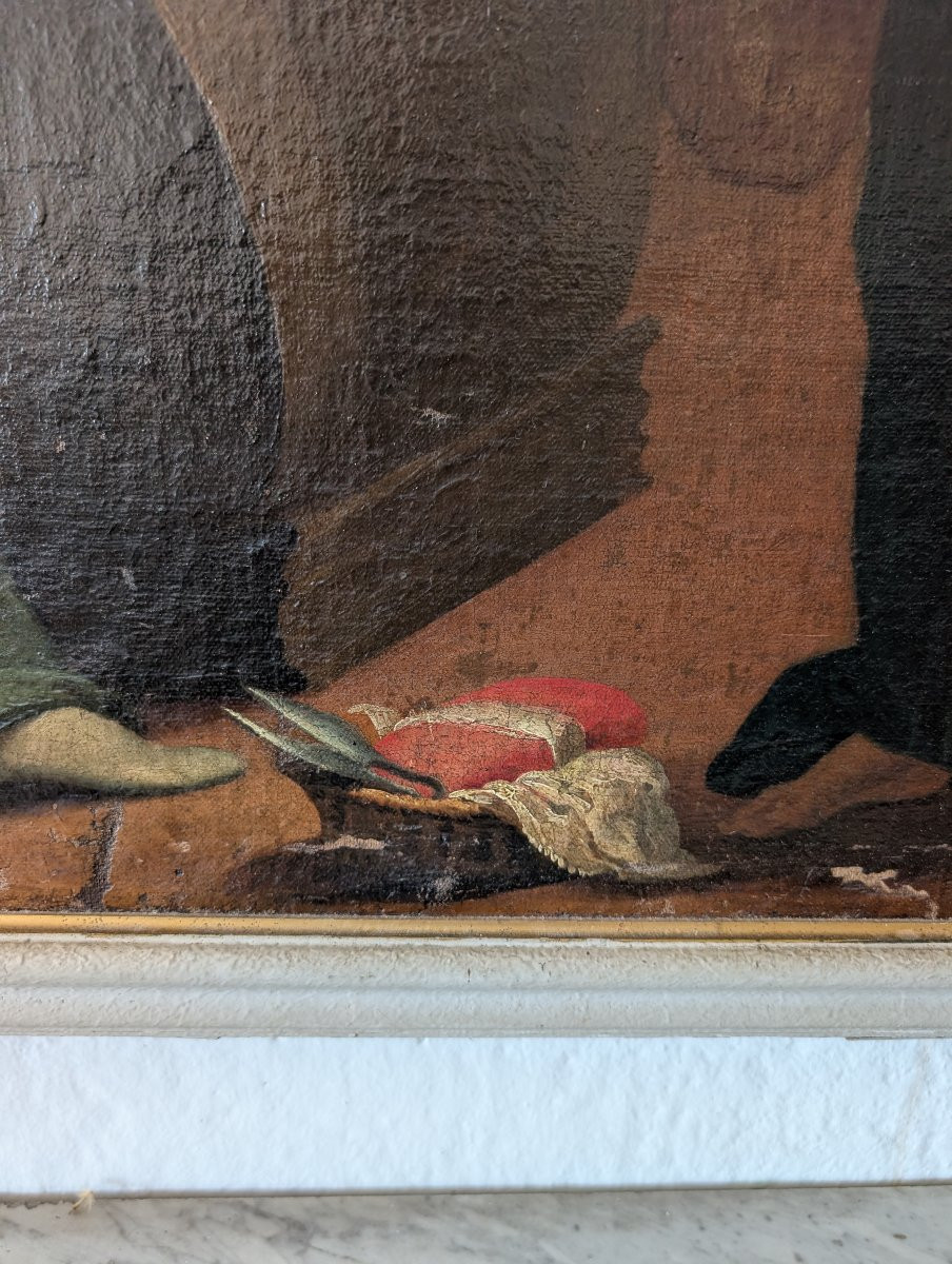 Annonciation, peinture à l’huile sur toile, fin XVIIe siècle, cm 78 x 100-photo-7