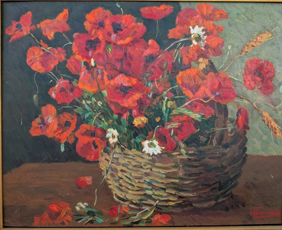 Mario Tamburini (1914-1989) – Nature Morte Aux Coquelicots, 1968