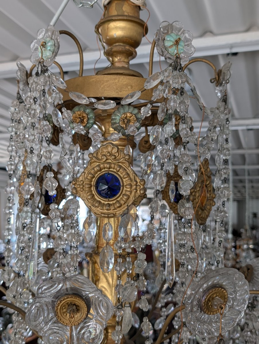 Grand Lustre Génois Néoclassique À 10 Lumières-photo-4