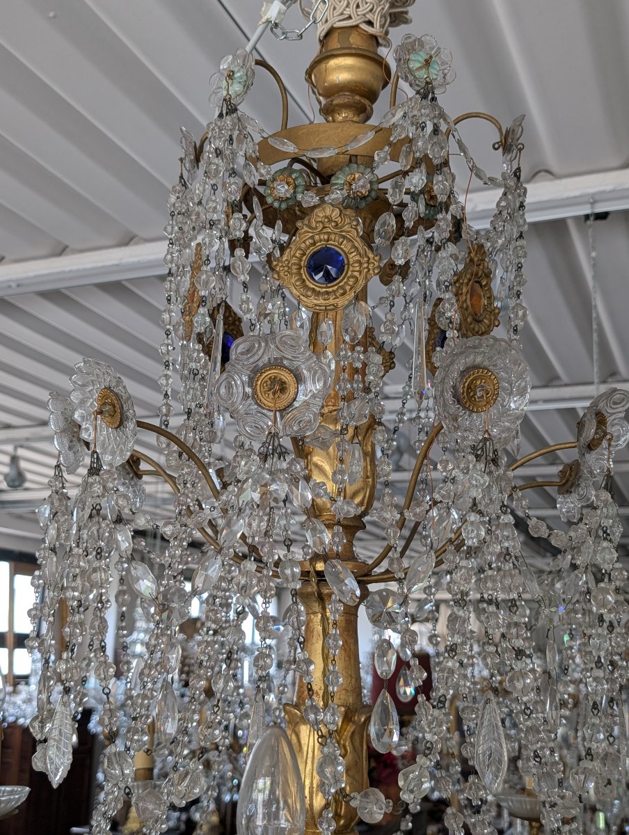 Grand Lustre Génois Néoclassique À 10 Lumières-photo-1