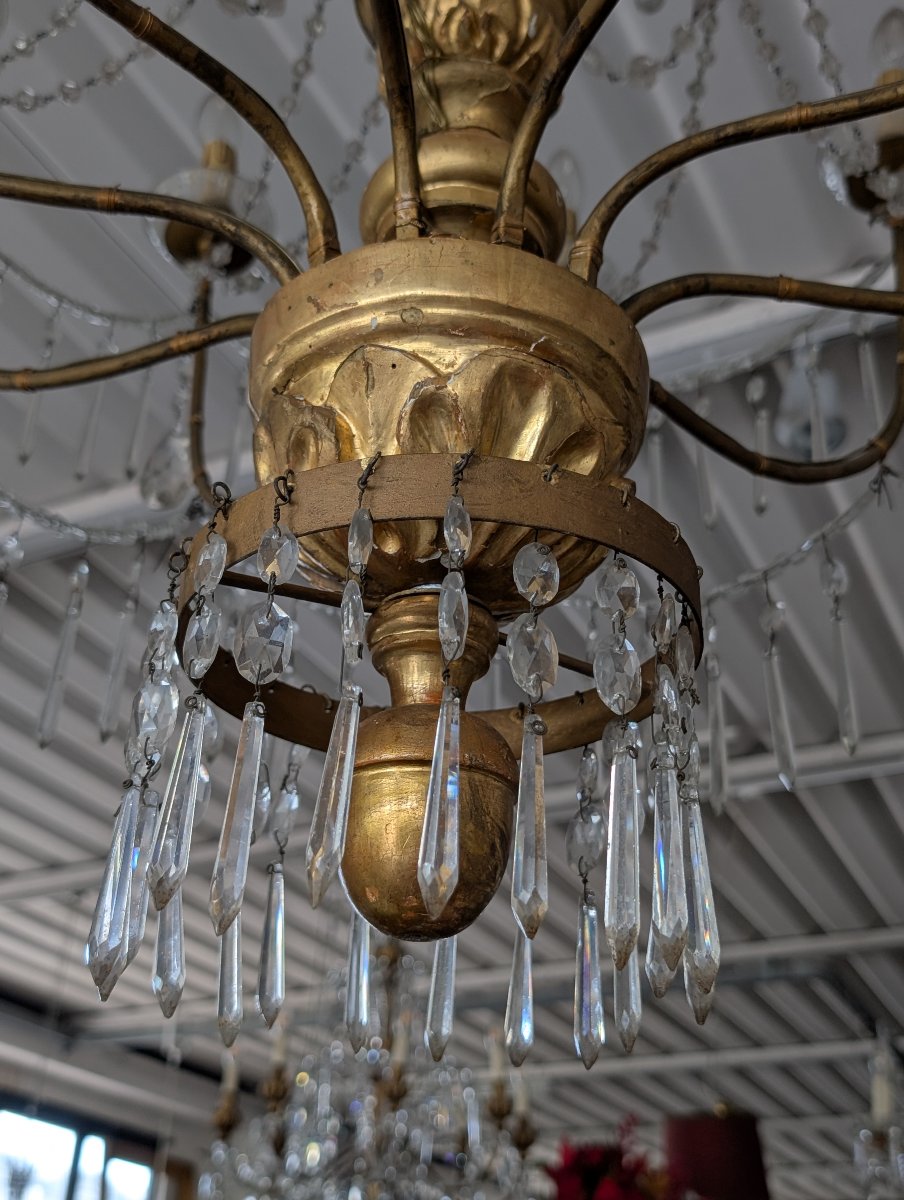 Grand Lustre Génois Néoclassique À 10 Lumières-photo-3