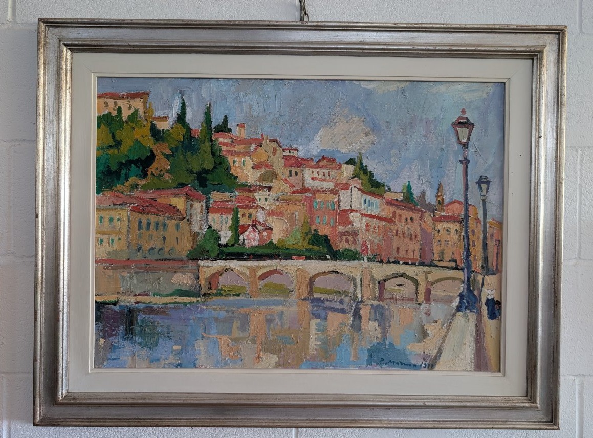 Proantic: Rodolfo Marma (1903–1983) – Ponte Alle Grazie, Florence, Oil
