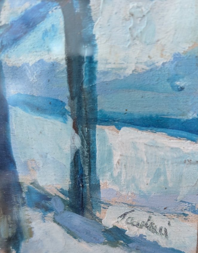 Enrico Paolucci (genoa, 1901 – Turin, 1999) Snow-covered Landscape-photo-3