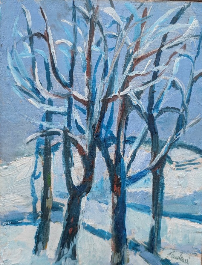 Enrico Paolucci (genoa, 1901 – Turin, 1999) Snow-covered Landscape
