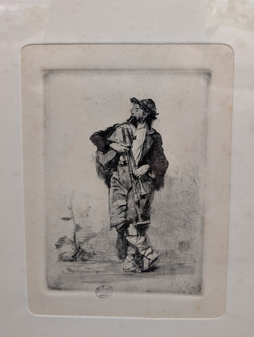 Mosè Bianchi 1840–1904 – Set Of Three Original Etchings – Calcografia Antonio Fusetti, Milan-photo-2