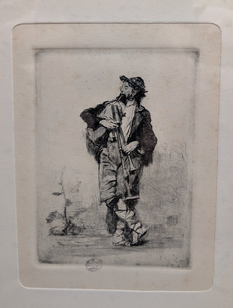 Mosè Bianchi 1840–1904 – Set Of Three Original Etchings – Calcografia Antonio Fusetti, Milan-photo-2