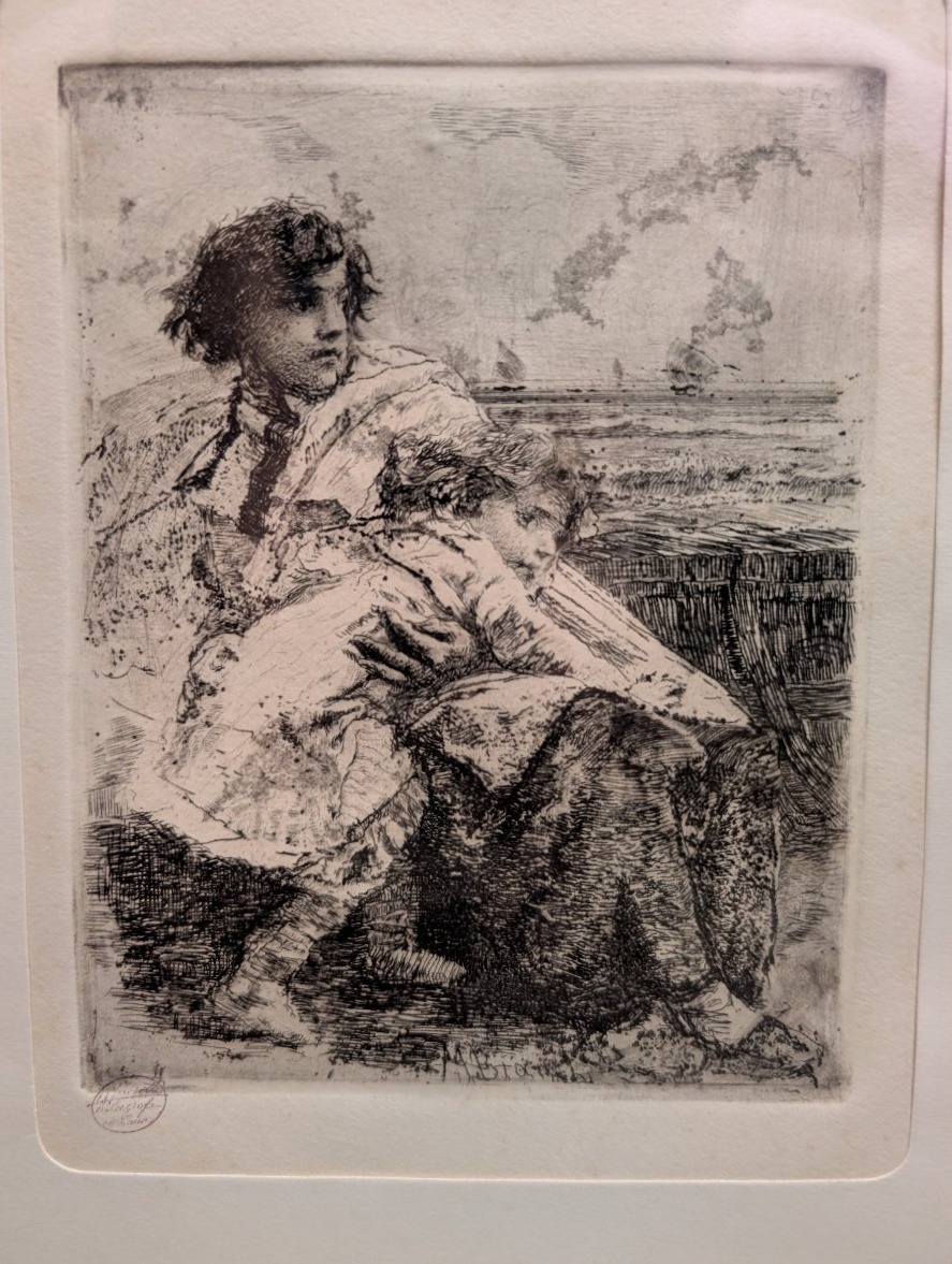Mosè Bianchi 1840–1904 – Set Of Three Original Etchings – Calcografia Antonio Fusetti, Milan