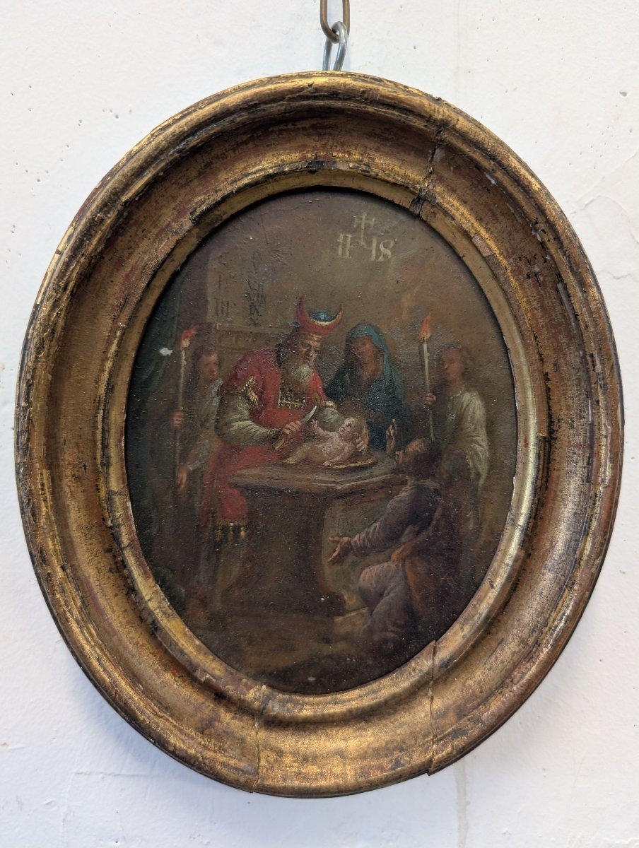 La Circoncision du Christ – Huile sur plaque métallique, tout début du XIXe siècle