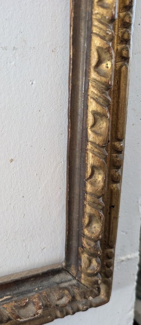 Italian Wooden Frame Gilded With Pure Gold, Italy, 18th Century-photo-2