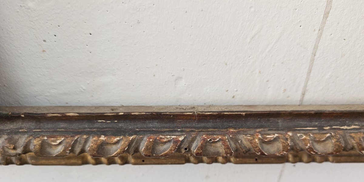 Italian Wooden Frame Gilded With Pure Gold, Italy, 18th Century-photo-4