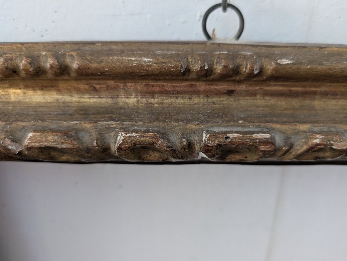 Italian Wooden Frame Gilded With Pure Gold, Italy, 18th Century-photo-5