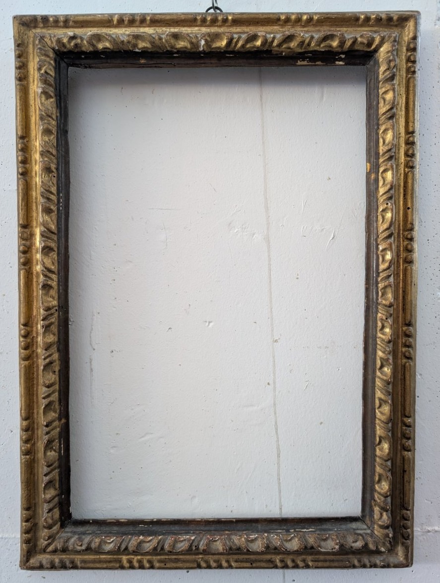 Italian Wooden Frame Gilded With Pure Gold, Italy, 18th Century-photo-6