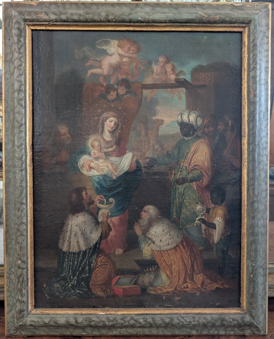Adoration des Mages – Huile sur toile – XVIIIe siècle