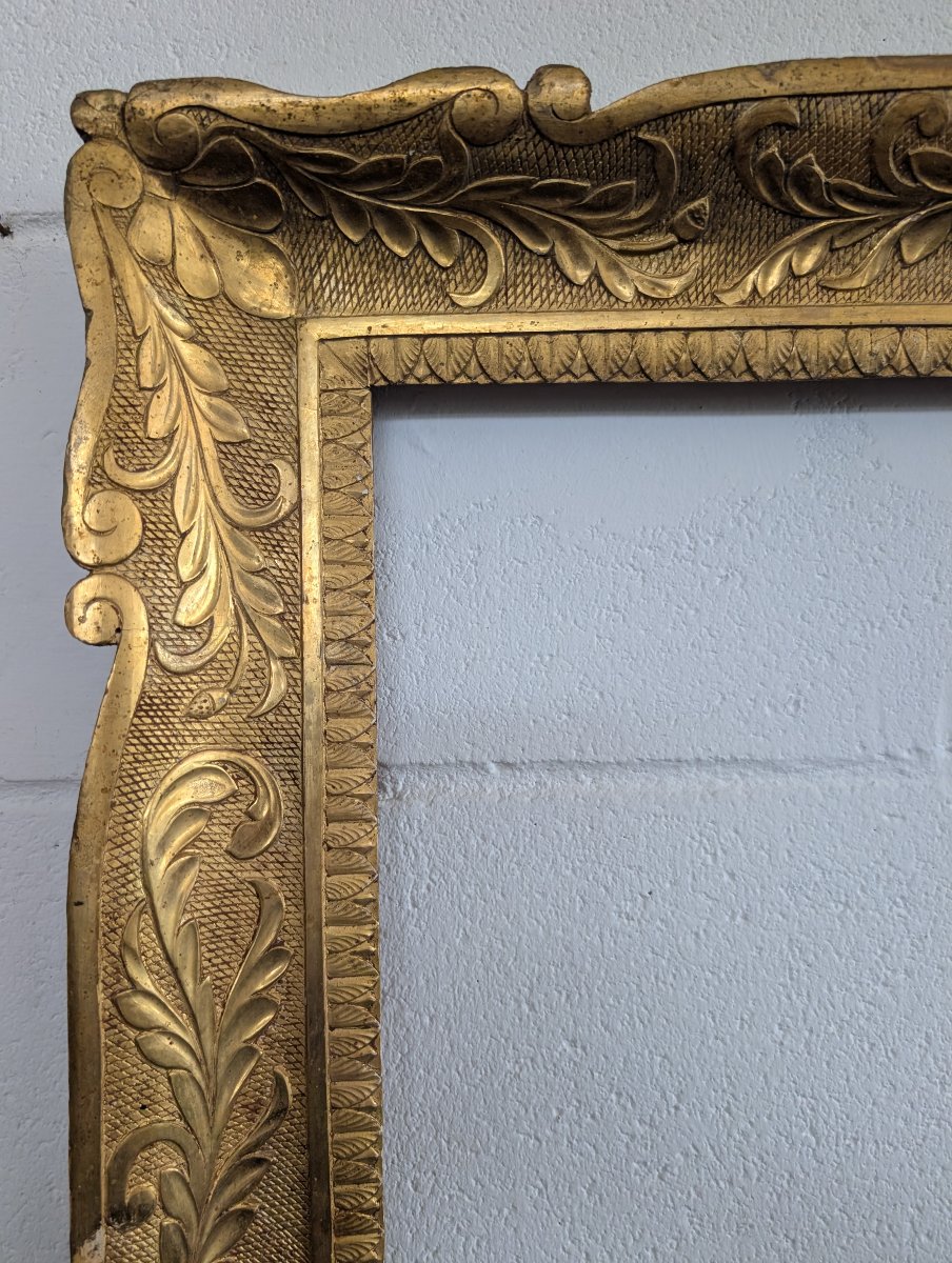 Italian Gilded Wooden Picture Frame – Mid-19th Century-photo-4