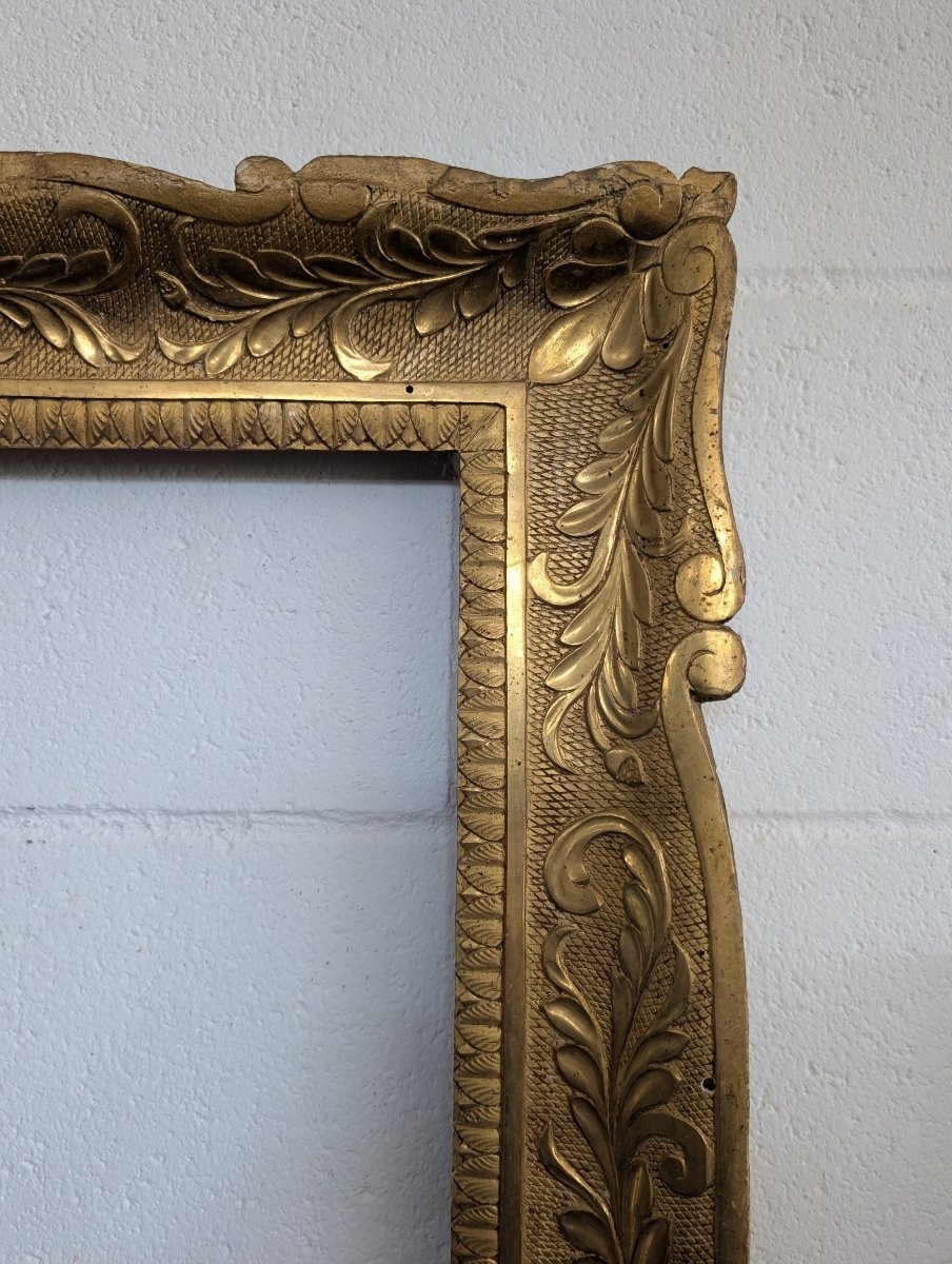 Italian Gilded Wooden Picture Frame – Mid-19th Century-photo-2