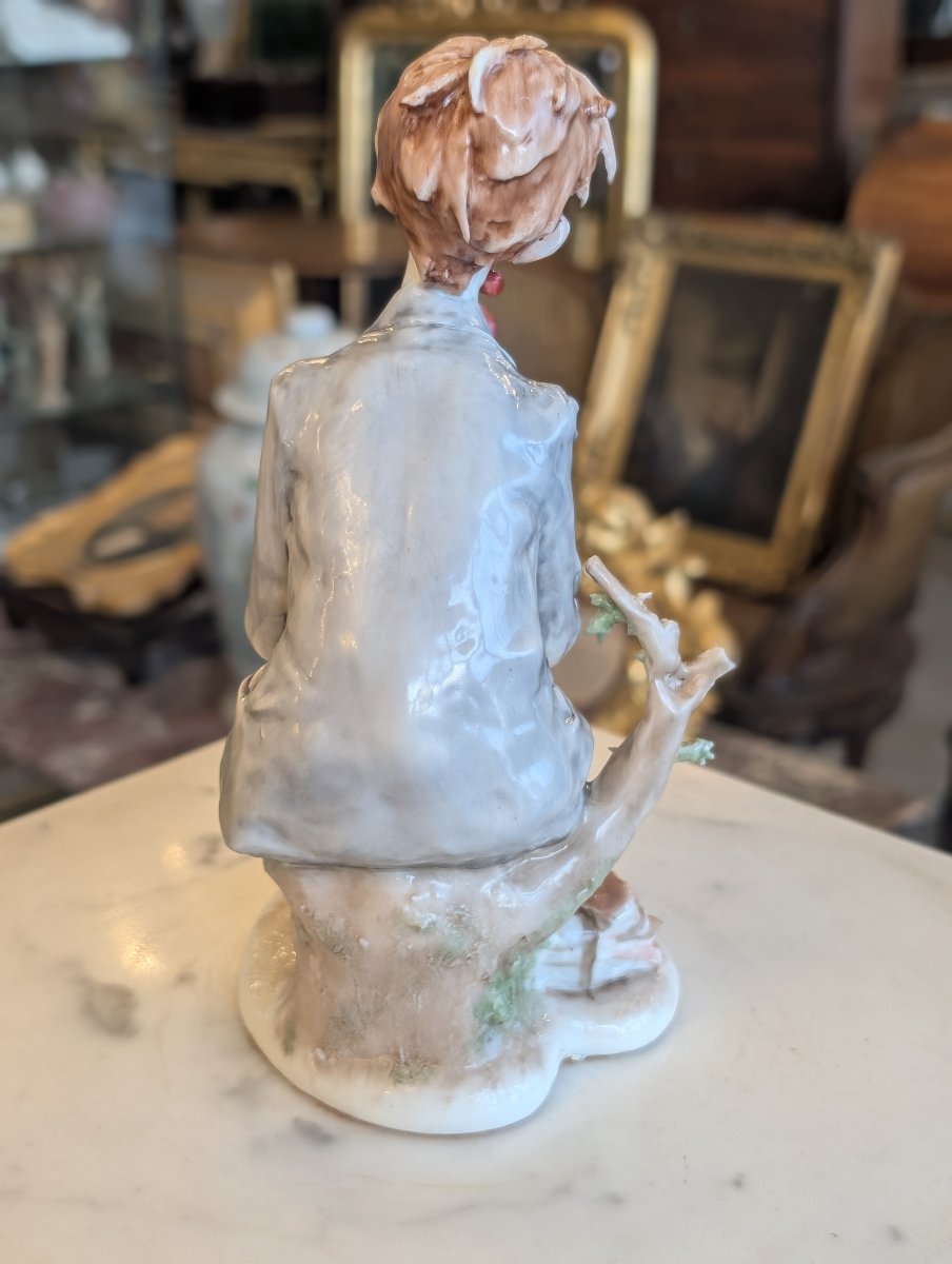 Giuseppe Cappè – Male Figure In Polychrome Ceramic-photo-7