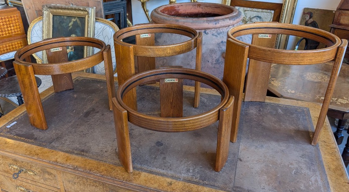 Four Stackable Side Tables By Gianfranco Frattini For Cassina – Model 780 – 1960s/1970s-photo-2