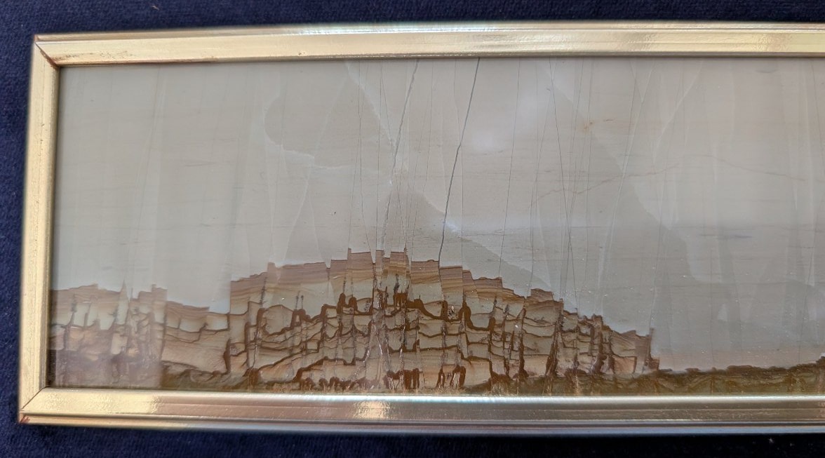 A Small Tuscan Village In A 19th-century Gilded Frame-photo-4