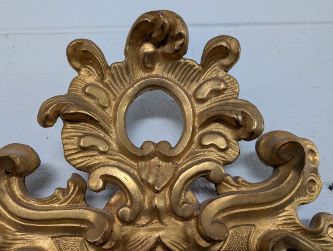 Pair Of Sienese Mirrors In Gilded Wood – First Half Of The 19th Century-photo-4