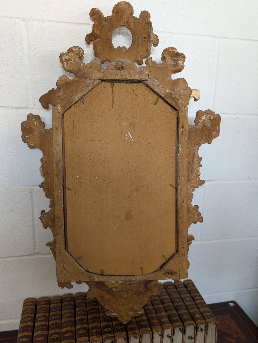 Pair Of Sienese Mirrors In Gilded Wood – First Half Of The 19th Century-photo-6