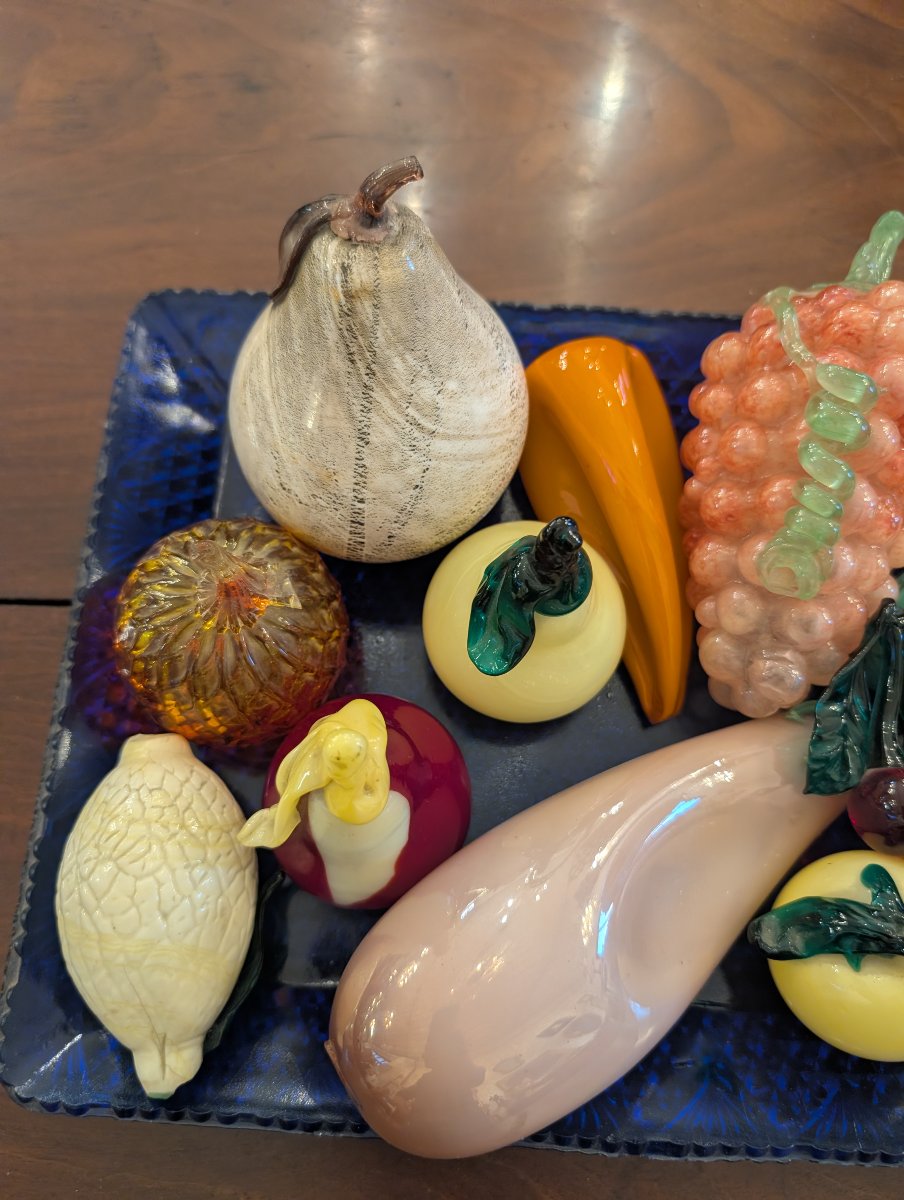 Murano Glass Fruit Centerpiece – Mid-20th Century-photo-3