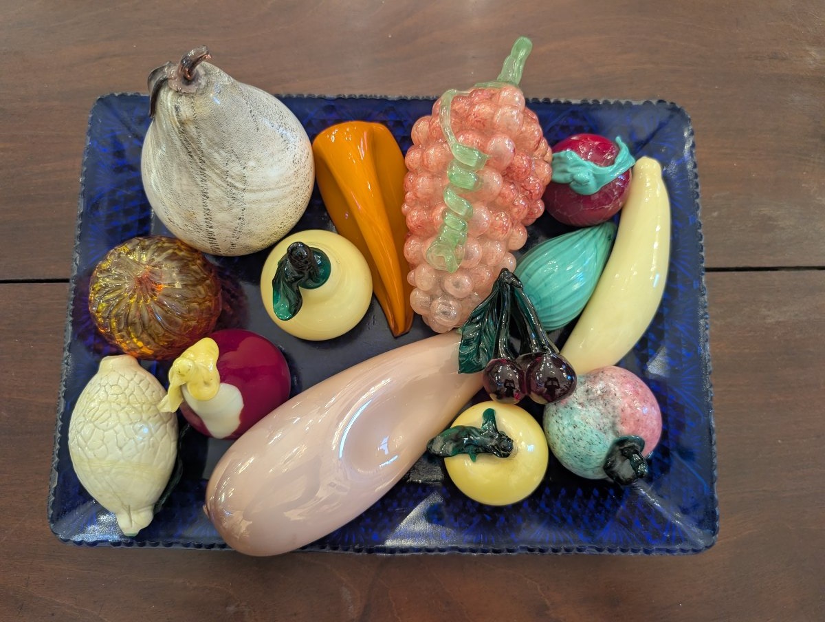Murano Glass Fruit Centerpiece – Mid-20th Century-photo-4