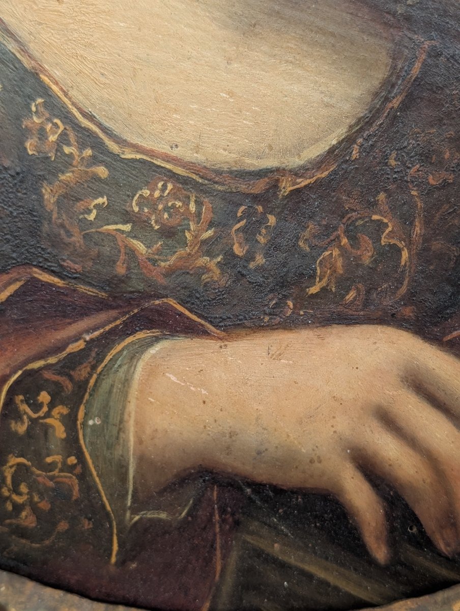 Saint Cecilia – A Neoclassical Painting From The Late 18th Century-photo-5