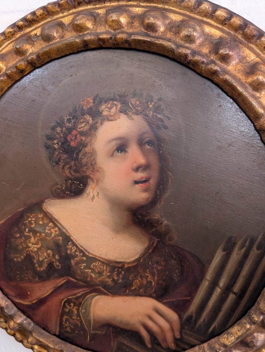 Saint Cecilia – A Neoclassical Painting From The Late 18th Century