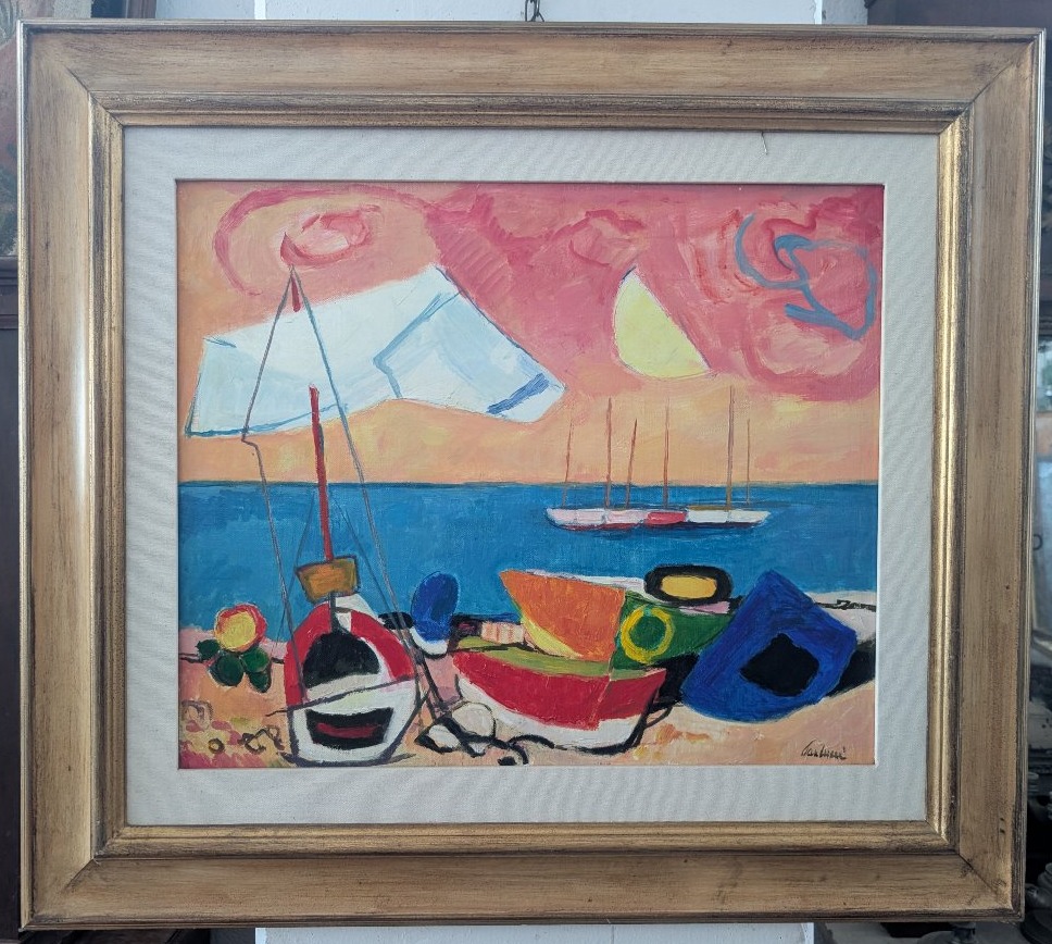 Enrico Paulucci (1901–1999) – Marine avec bateaux-photo-2