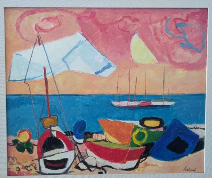 Enrico Paulucci (1901–1999) – Marine avec bateaux-photo-3