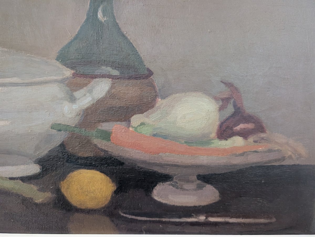 Giovanni March – Still Life With Vegetables And Earthenware – 1967-photo-3