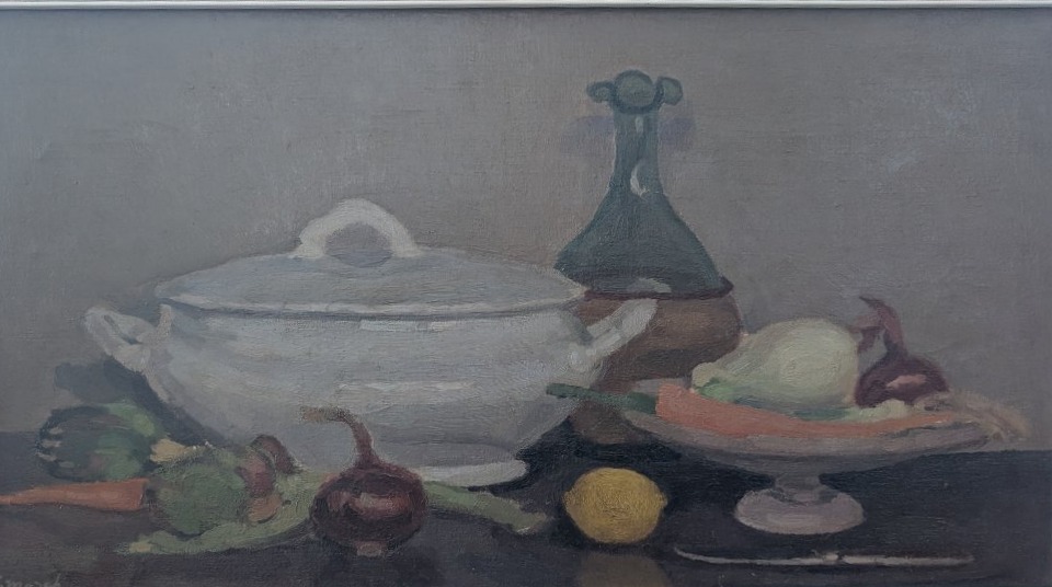 Giovanni March – Still Life With Vegetables And Earthenware – 1967