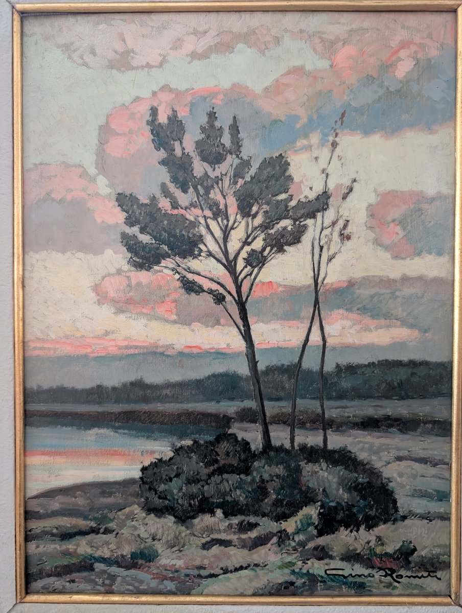 Gino Romiti – Landscape At Sunset -photo-3