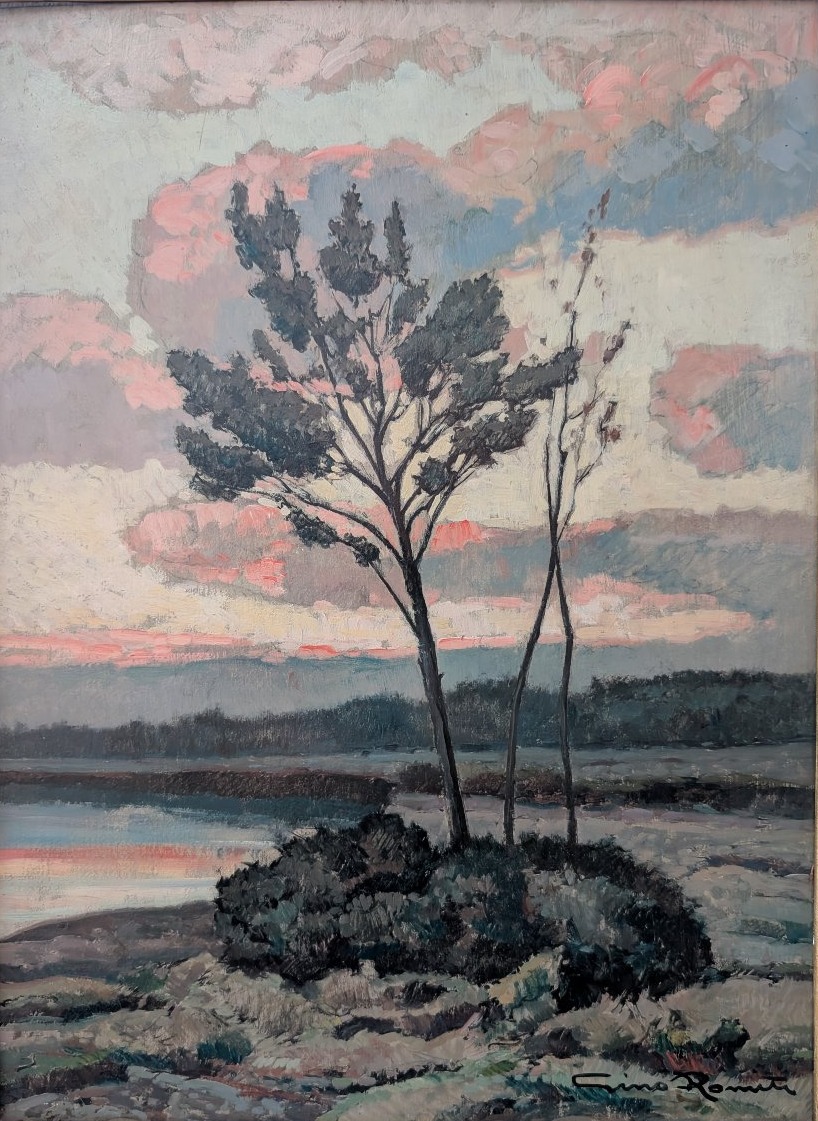 Gino Romiti – Landscape At Sunset 