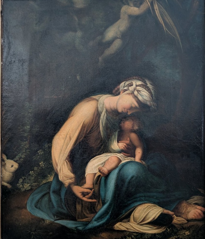 Madonna And Child – Oil On Canvas, Early 19th Century  -photo-2