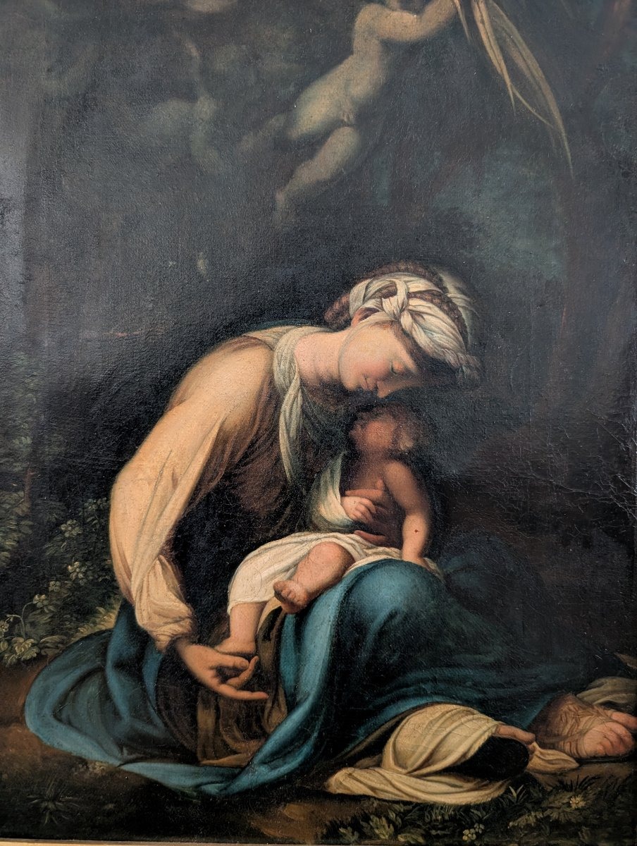 Madonna And Child – Oil On Canvas, Early 19th Century  -photo-1
