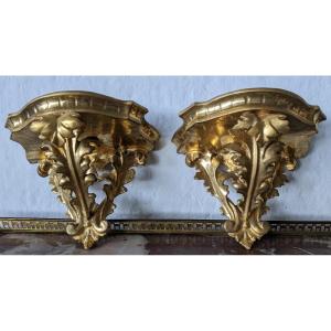 Gilded Wall Shelves 