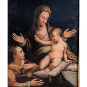  Vierge à l'Enfant avec sainte Catherine d'Alexandrie 