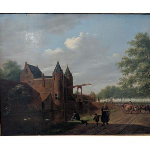 Landscape With Figures And Livestock, Pieter Gerardus Van Os