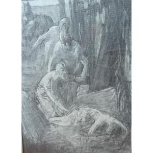 Henry Sollier – Étude Académique Datée 1906