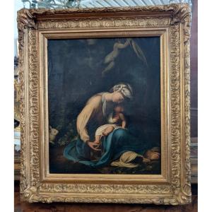 Madonna And Child – Oil On Canvas, Early 19th Century
