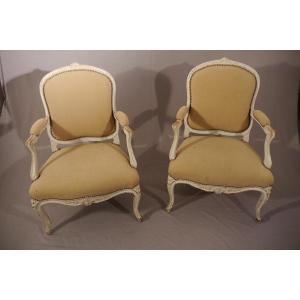 Pair Of Louis XV Armchairs