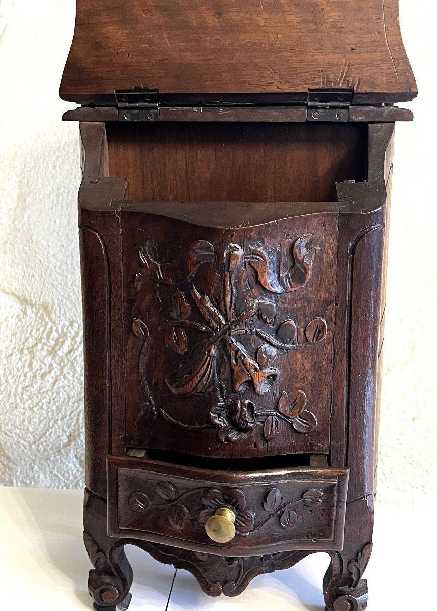Pair Of Salt And Flour Boxes, Provence, 19th Century-photo-2