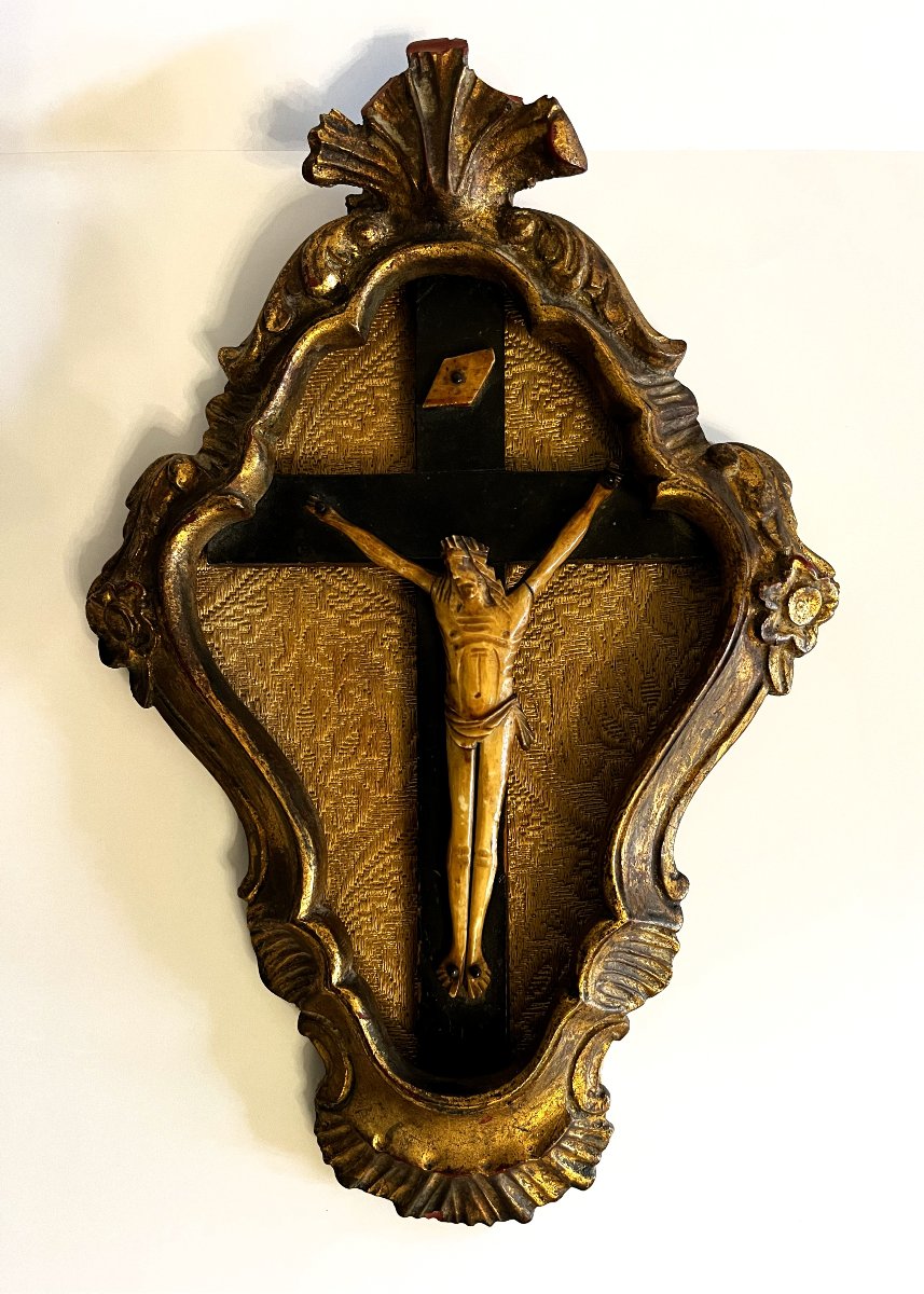 Louis XV Style Crucifix, 19th Century Period.-photo-1
