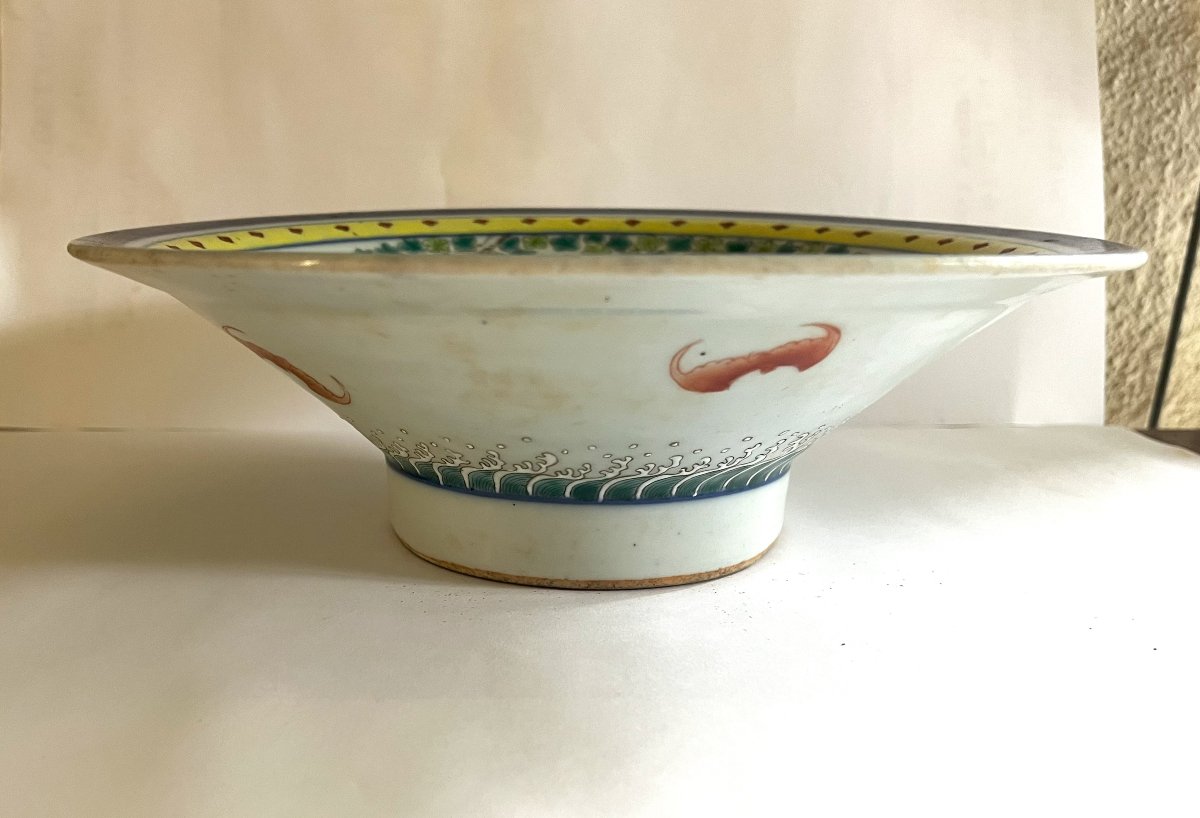 Coupe en porcelaine de Chine, 19ème siècle.-photo-2