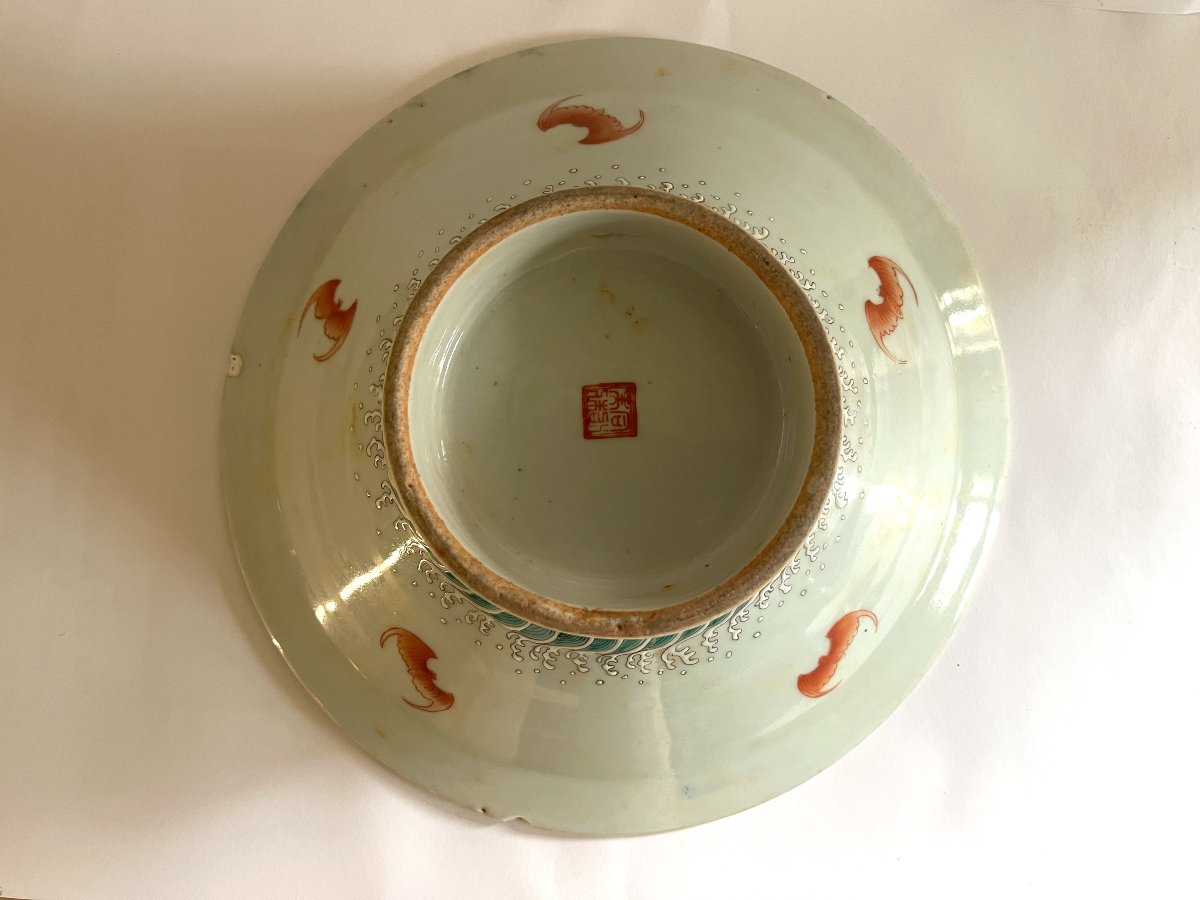 Coupe en porcelaine de Chine, 19ème siècle.-photo-3
