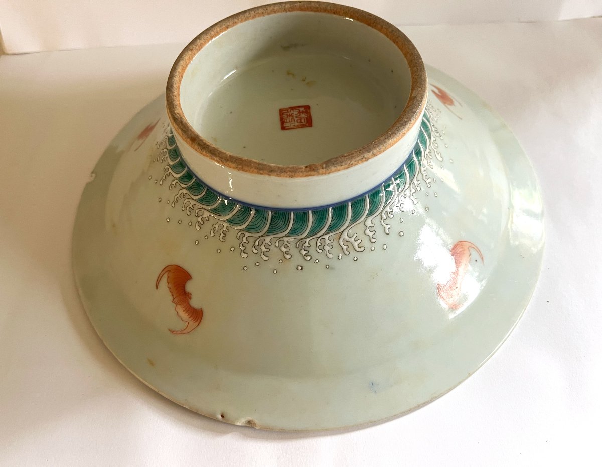 Coupe en porcelaine de Chine, 19ème siècle.-photo-4