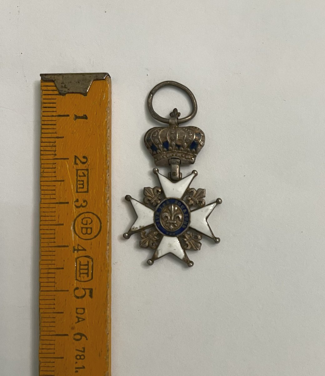 Médaille du Lys en argent et émail, 1814.-photo-2