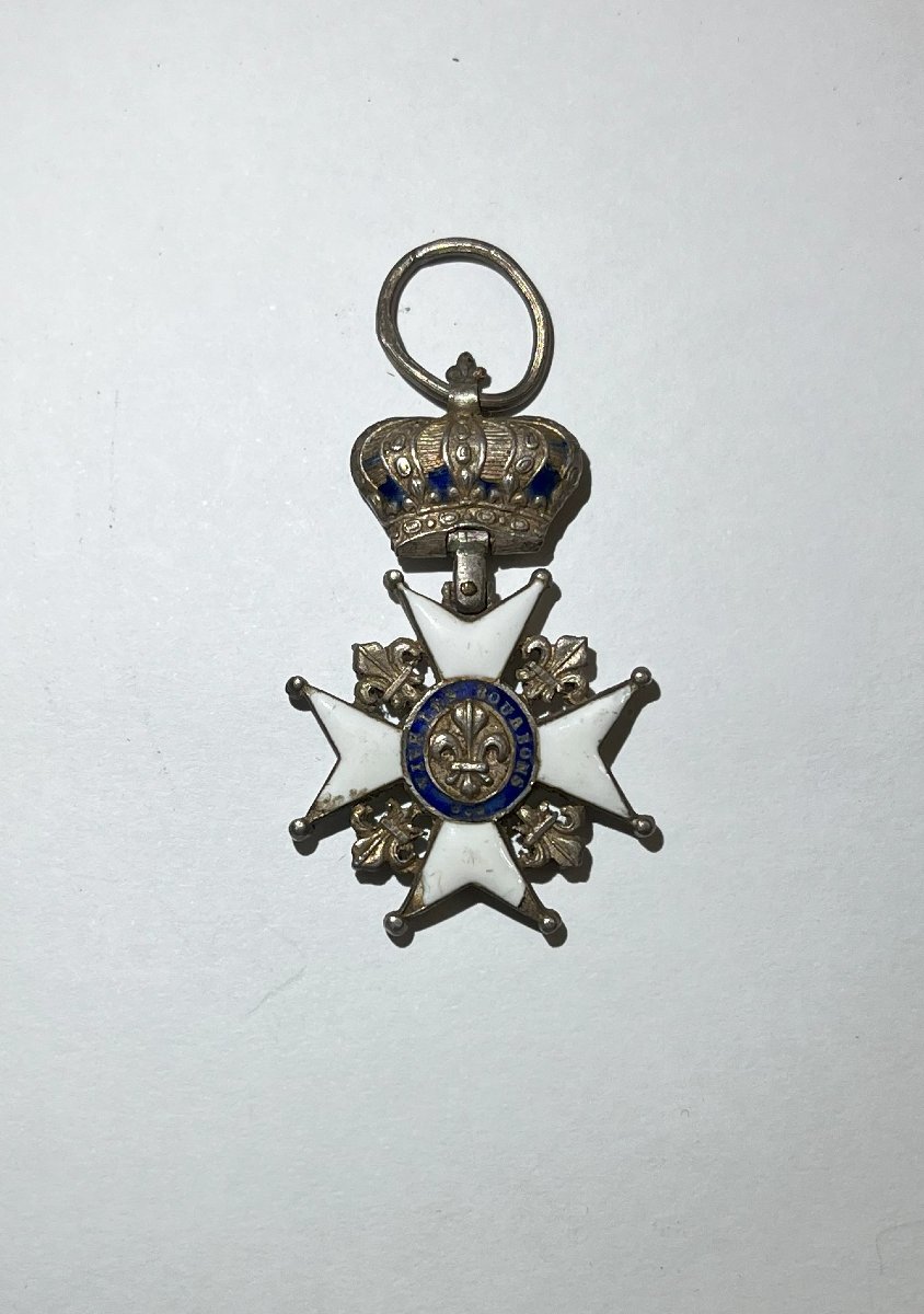 Médaille du Lys en argent et émail, 1814.-photo-3