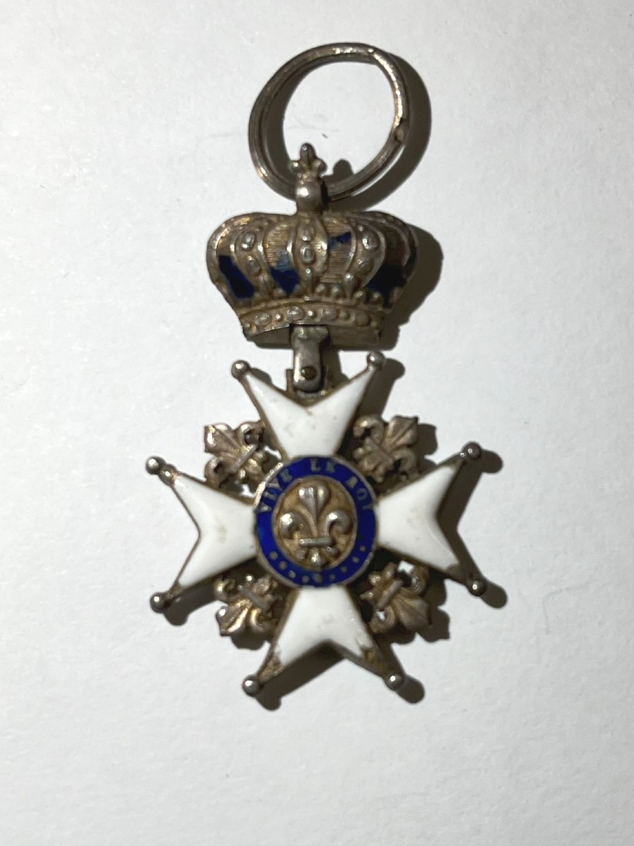 Médaille du Lys en argent et émail, 1814.